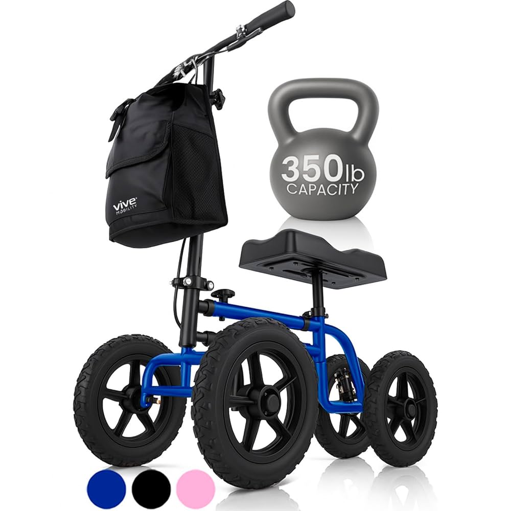 Amazon.com: Vive Mobility All Terrain Knee Scooter Walker